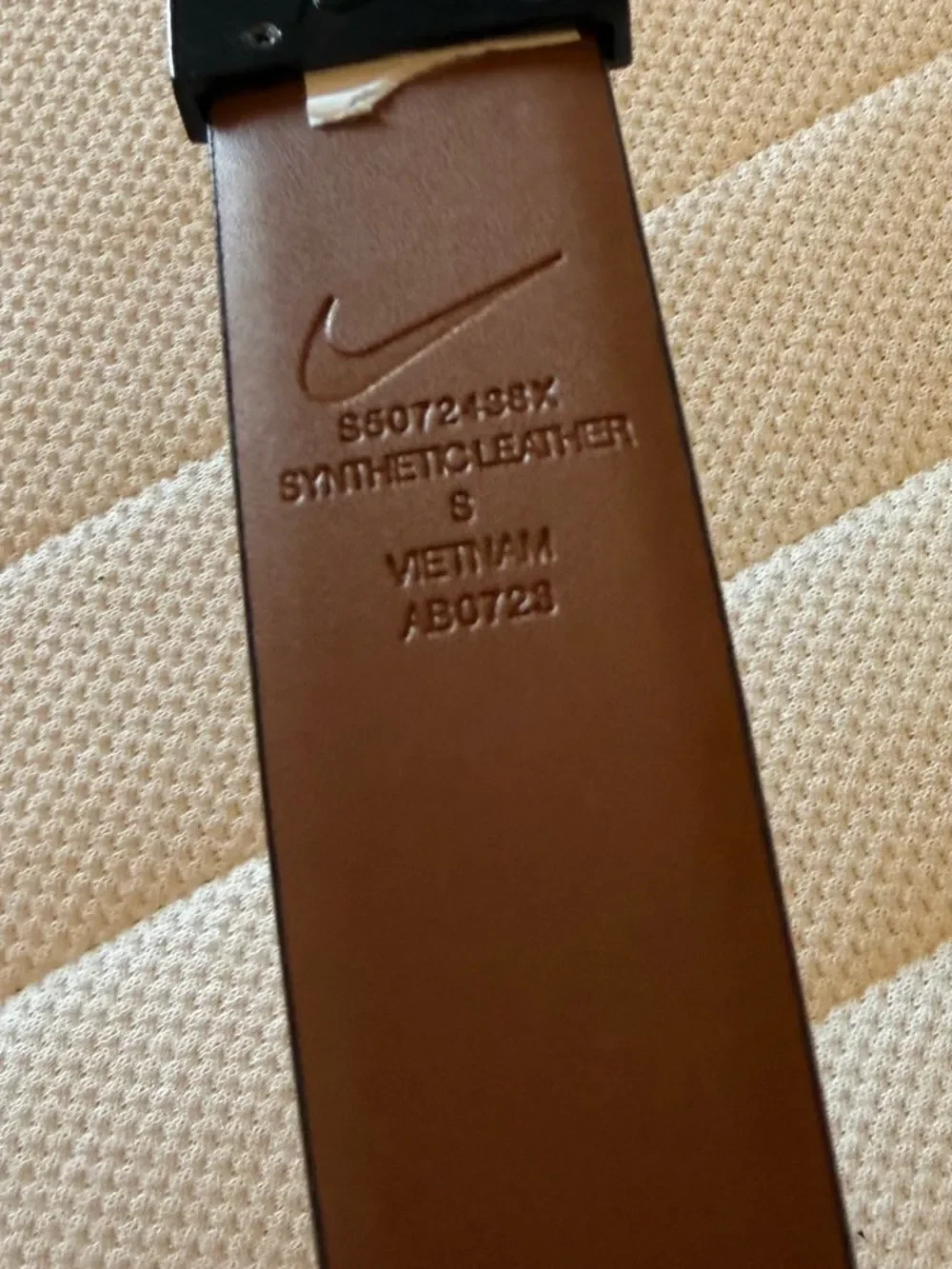 Mens Nike reversible belt